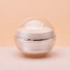 Plastic15g 30g 50g зеленая форма шарика прозрачные акриловые банки для яиц с крышками оптом