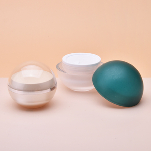 Plastic15g 30g 50g зеленая форма шарика прозрачные акриловые банки для яиц с крышками оптом