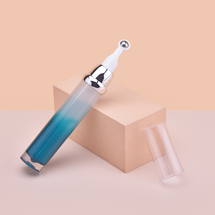 Пластиковая акриловая зеленая бутылка крема для глаз, бутылка-аппликатор для крема для глаз, бутылка сыворотки для ресниц 15 мл