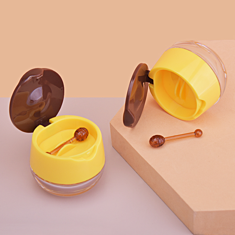 Небольшая круглая банка для блеска для губ цвета медоносной пчелы, 6 г, с размазывающей палочкой