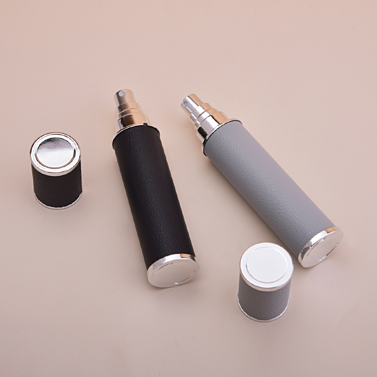 Многоразовый стеклянный флакон для духов объемом 10 мл с алюминиевой крышкой 