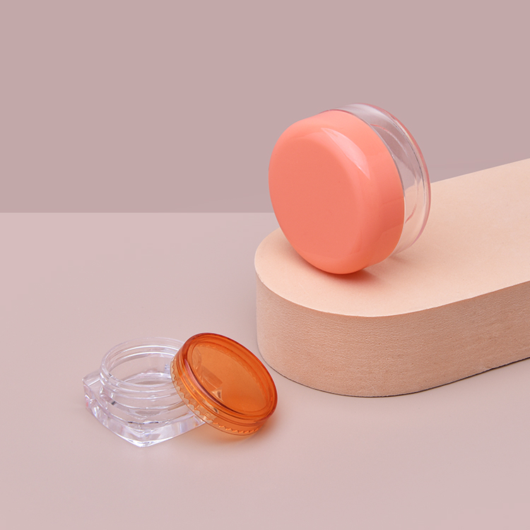 Небольшая дорожная косметическая банка, Полностью пластиковая косметическая банка, Оптовая продажа косметических баночек с фабрики