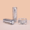 Набор акриловых бутылок с двойными стенками на заказ, прозрачные пустые акриловые роскошные бутылки для лосьона, баночка с кремом, акриловая косметика, набор косметики на 50 мл