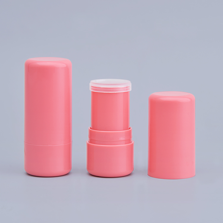 Круглый тюбик для консилера 5 г с силиконовой насадкой-кистью