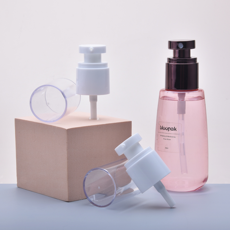 Косметический насос для крема для лица, Plasic 0.25CC 20/410 Лечебный насос, Черно-белый дозатор крема