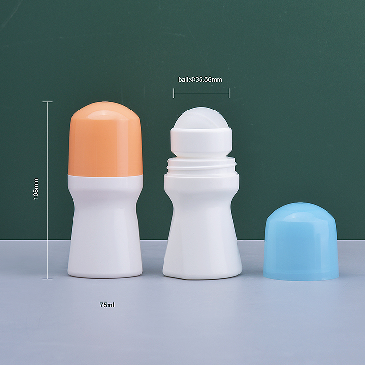 Пластиковый полипропиленовый рулон нестандартного цвета на бутылке 75 мл