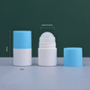 Белая пластиковая шариковая бутылка с крышкой на 50 мл для жидкого дезодоранта 